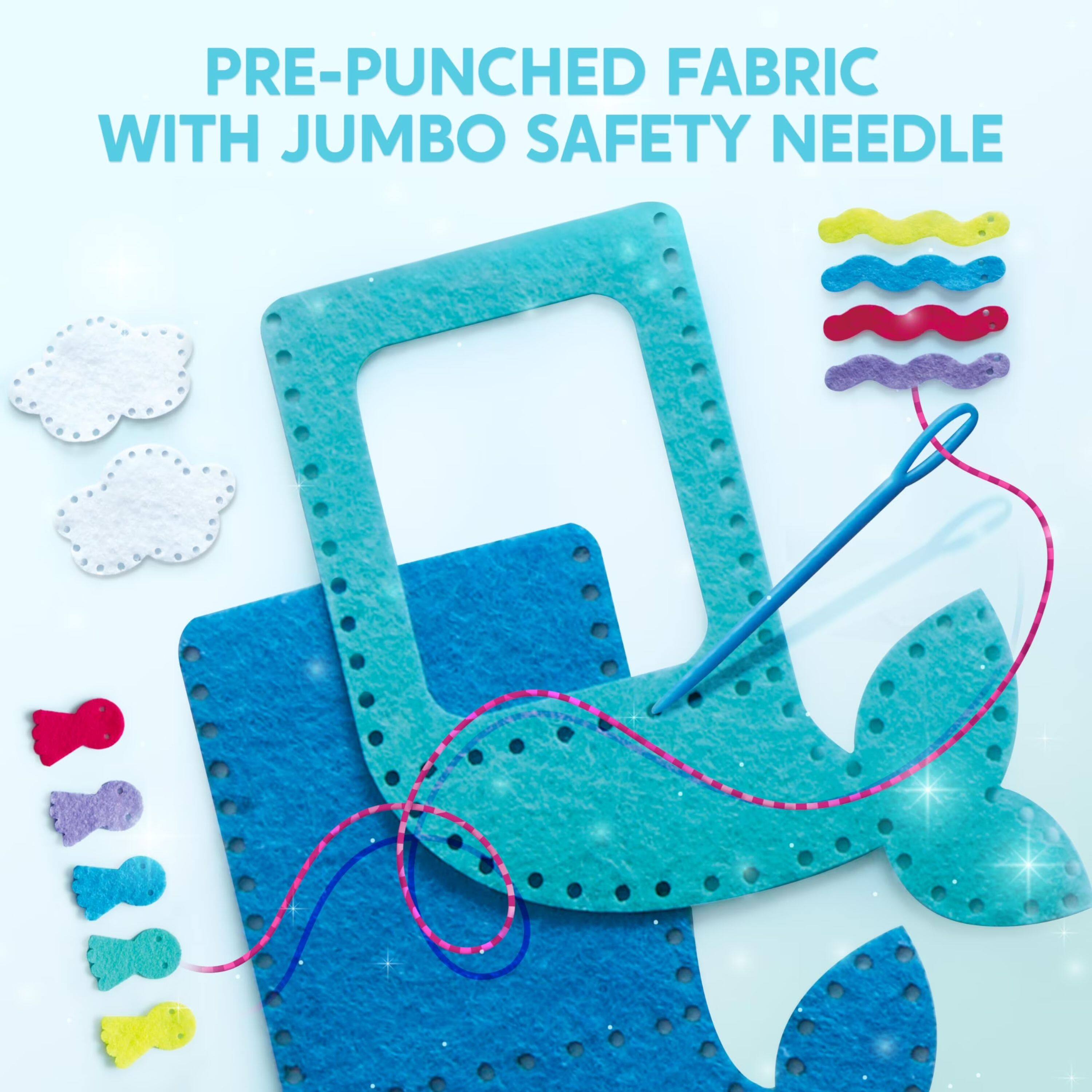 PRE-PUNCHED FABRIC WITH JUMBO SAFETY NEEDLE