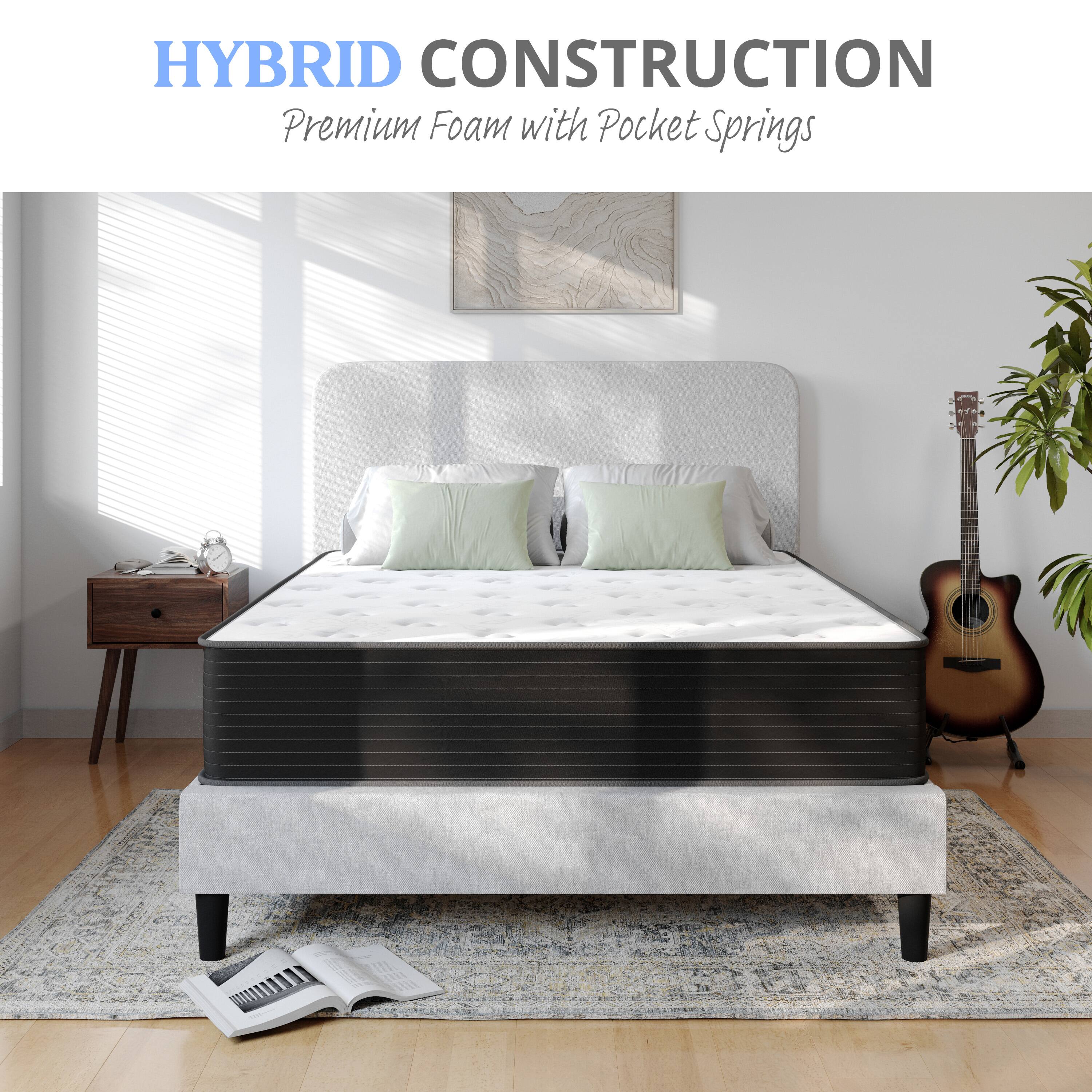 HYBRID CONSTRUCTION  
Premium Foam with Pocket Springs