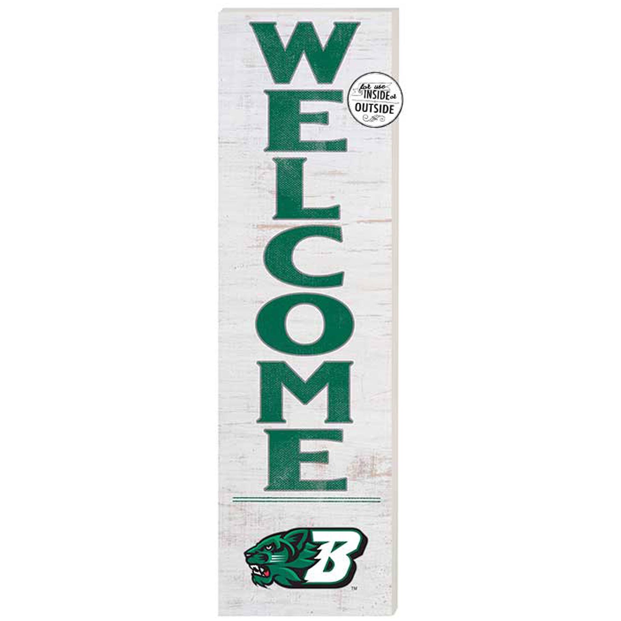 White Binghamton Bearcats 10'' x 35'' Indoor/Outdoor Welcome Sign