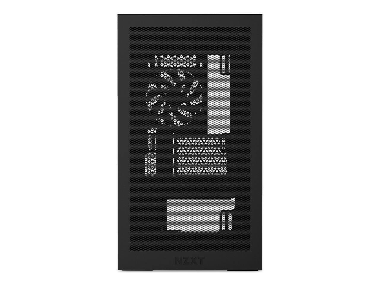Alt View 5. NZXT - NZXT CC-H31FB-01 Black tinted tempered glass Micro ATX Cases Case  (Computer Cases - ATX Form) - Black.