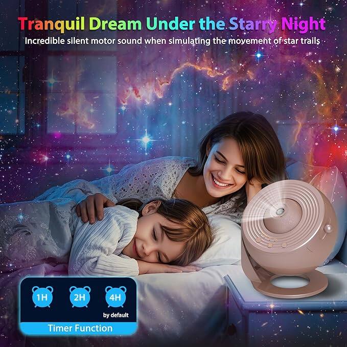 Tranquil Dream Under the Starry Night

Incredible silent motor sound when simulating the movement of star trails

1H 2H 4H by default

Timer Function