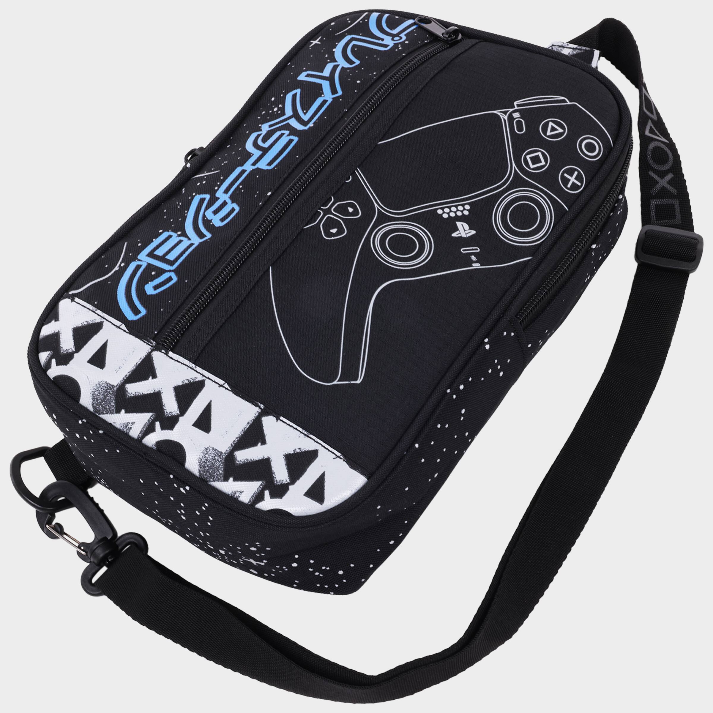 Alt View 1. Sony - PlayStation Offset Zipper Sling Bag - Black.