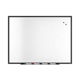 TRU RED - Magnetic Steel Dry Erase Board, 4' x 3' - Black Frame