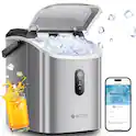 33lb. Smart Nugget Countertop Ice Maker, Portable Pebble Ice Machine with Voice Control