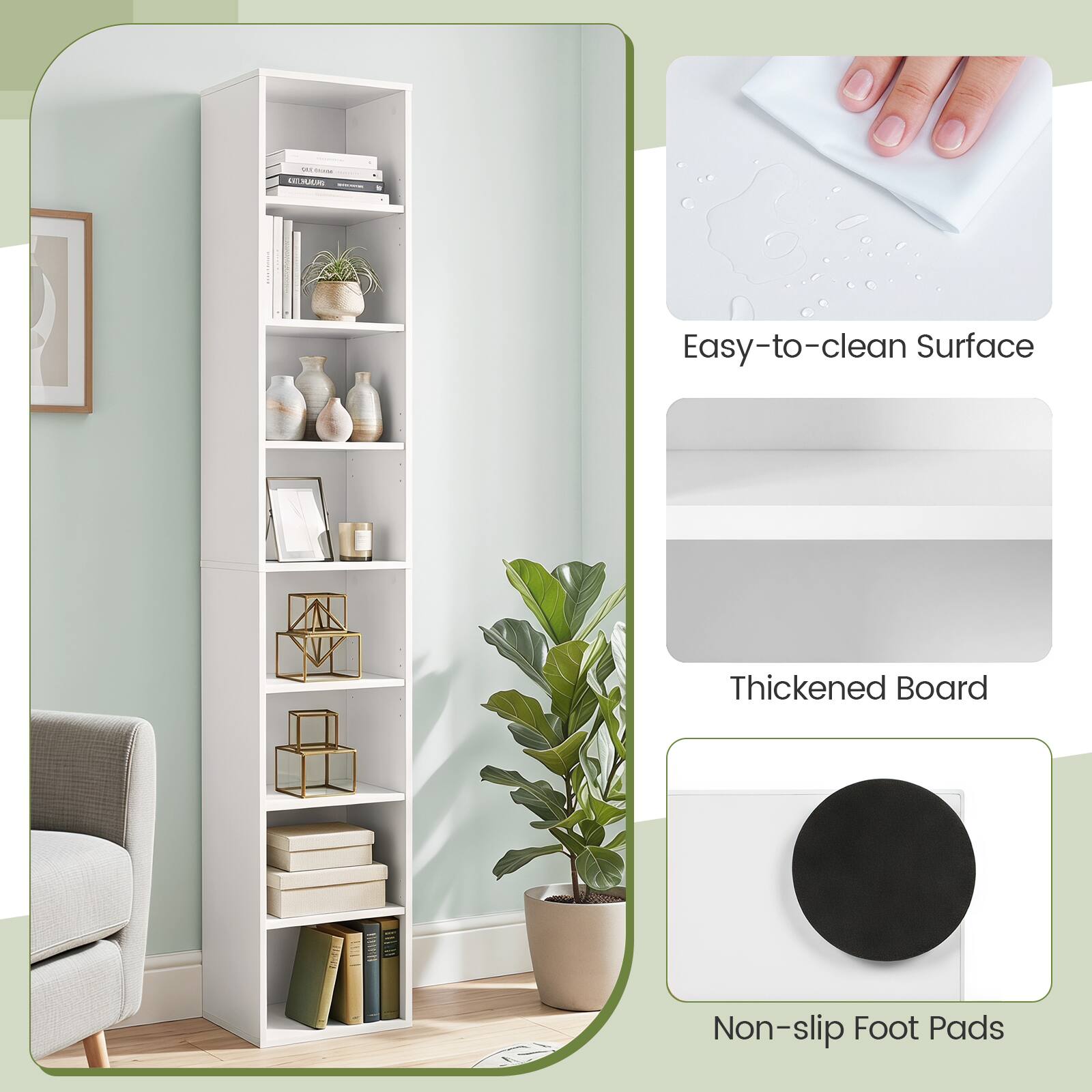 COLATION CAT. POURI

Easy-to-clean Surface  
Thickened Board  
Non-slip Foot Pads