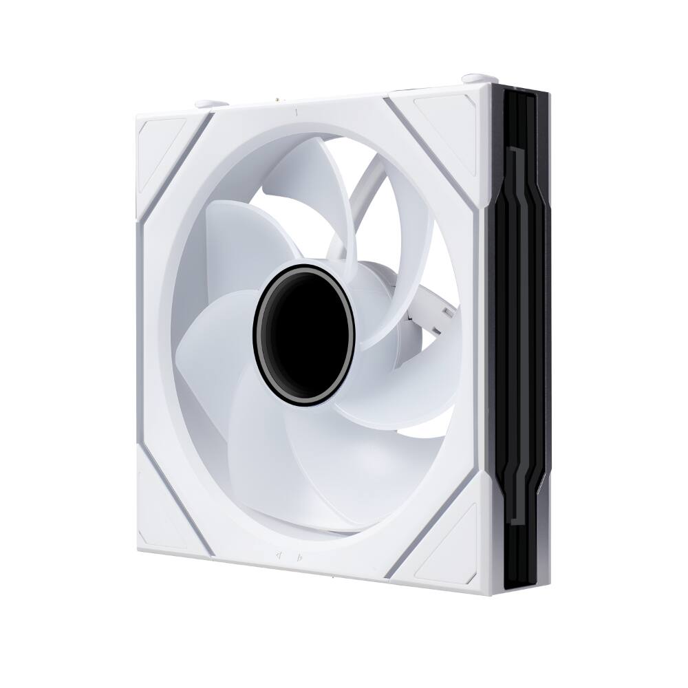 Alt View 2. Lian Li - UNI FAN SL Infinity Flex 120mm Reverse Blade ARGB Fan, 3 Pack, Controller Included (12RSLIN1F3W) - White.