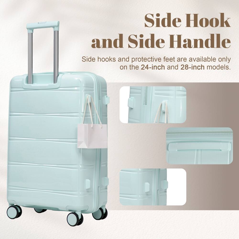 Side Hook and Side Handle  
Side hooks and protective feet are available only on the 24-inch and 28-inch models.