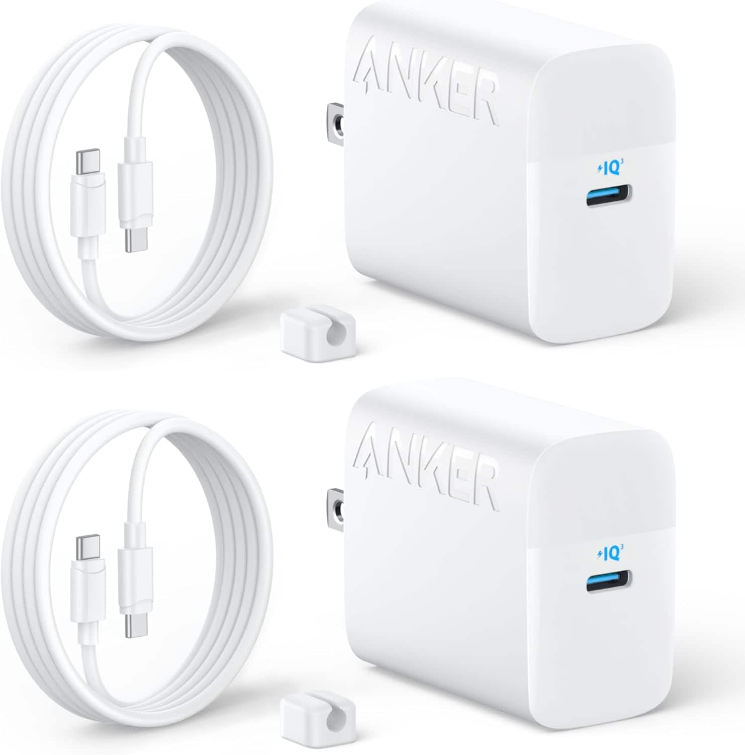 Anker - 45W USB C Charger Block, PPS Fast Charger - White
