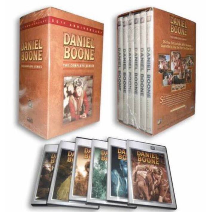 Left. Daniel Boone [DVD][36 Discs] (Adventure, Compatible With All DVD Players).