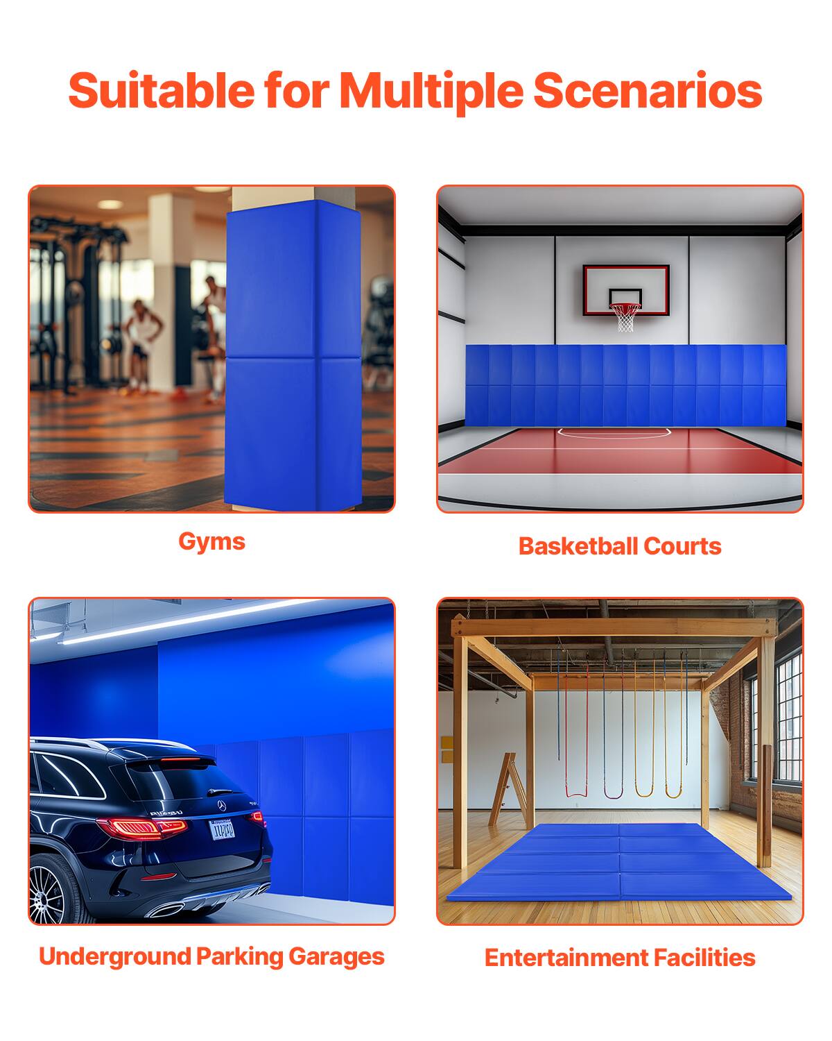 Suitable for Multiple Scenarios

Gyms

Basketball Courts

Underground Parking Garages

Entertainment Facilities