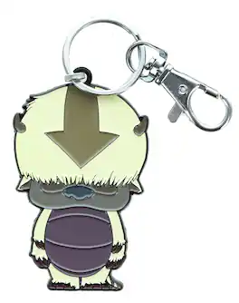 SalesOne LLC - Avatar The Last Airbender Appa Chibi Keychain Enamel Pendant Keychain - White