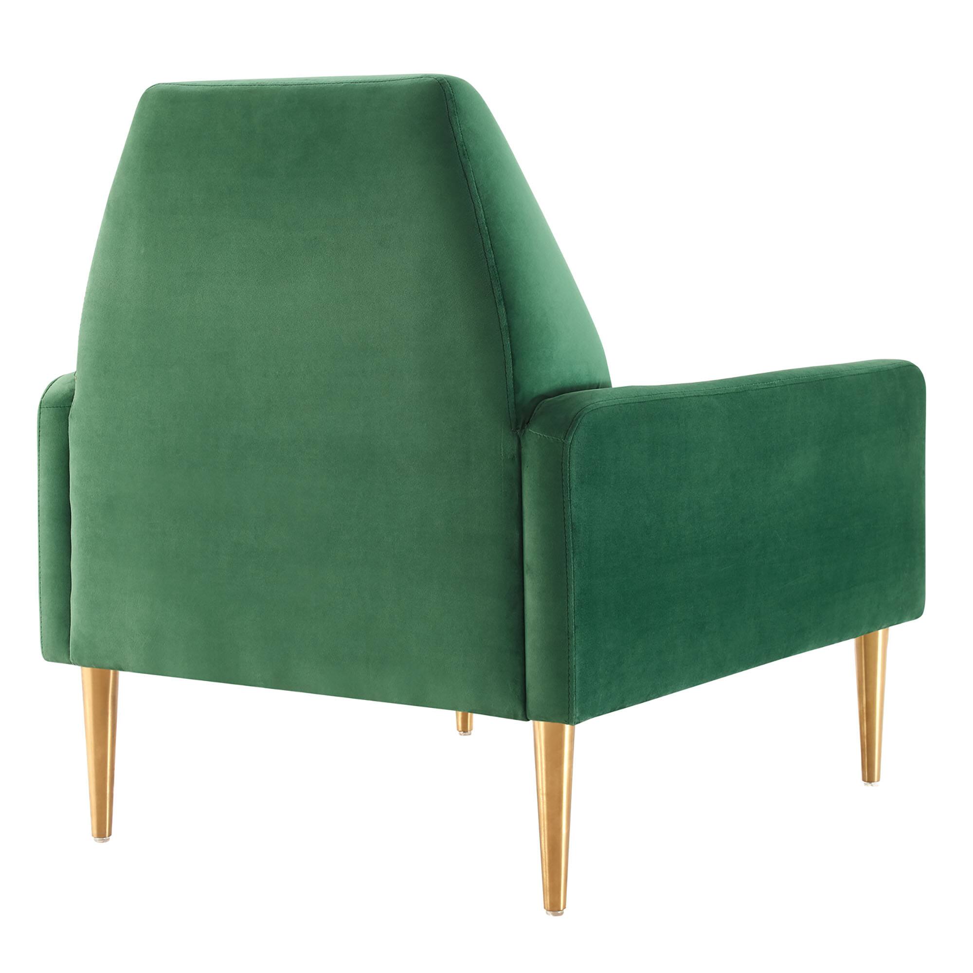 Alt View 2. Modway - Liliana Performance Velvet Armchair by Modway - Emerald.
