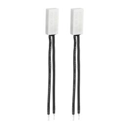 Unique Bargains - 2pcs KSD9700 Thermostat 75C Normally Close N.C Temperature Switch 250V 10A Thermal Protector Ceramics - Black