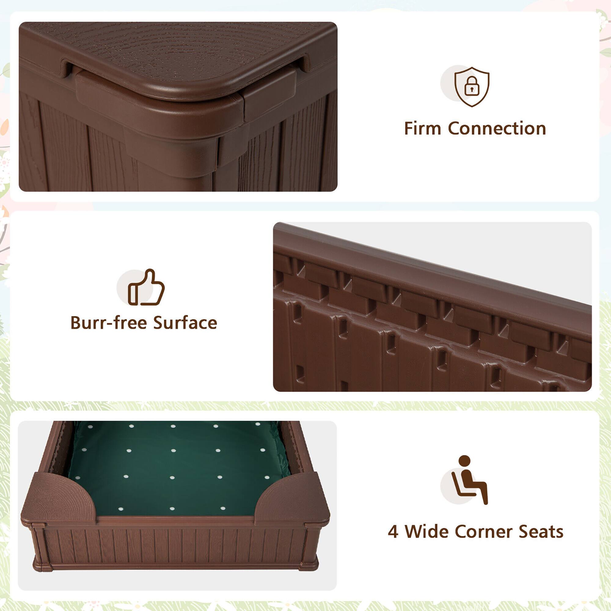 - Firm Connection
- Burr-free Surface
- 4 Wide Corner Seats
