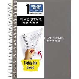 Five Star - Mead 5 in. W X 7 in. L College Ruled Wire Bound Assorted Notebook
