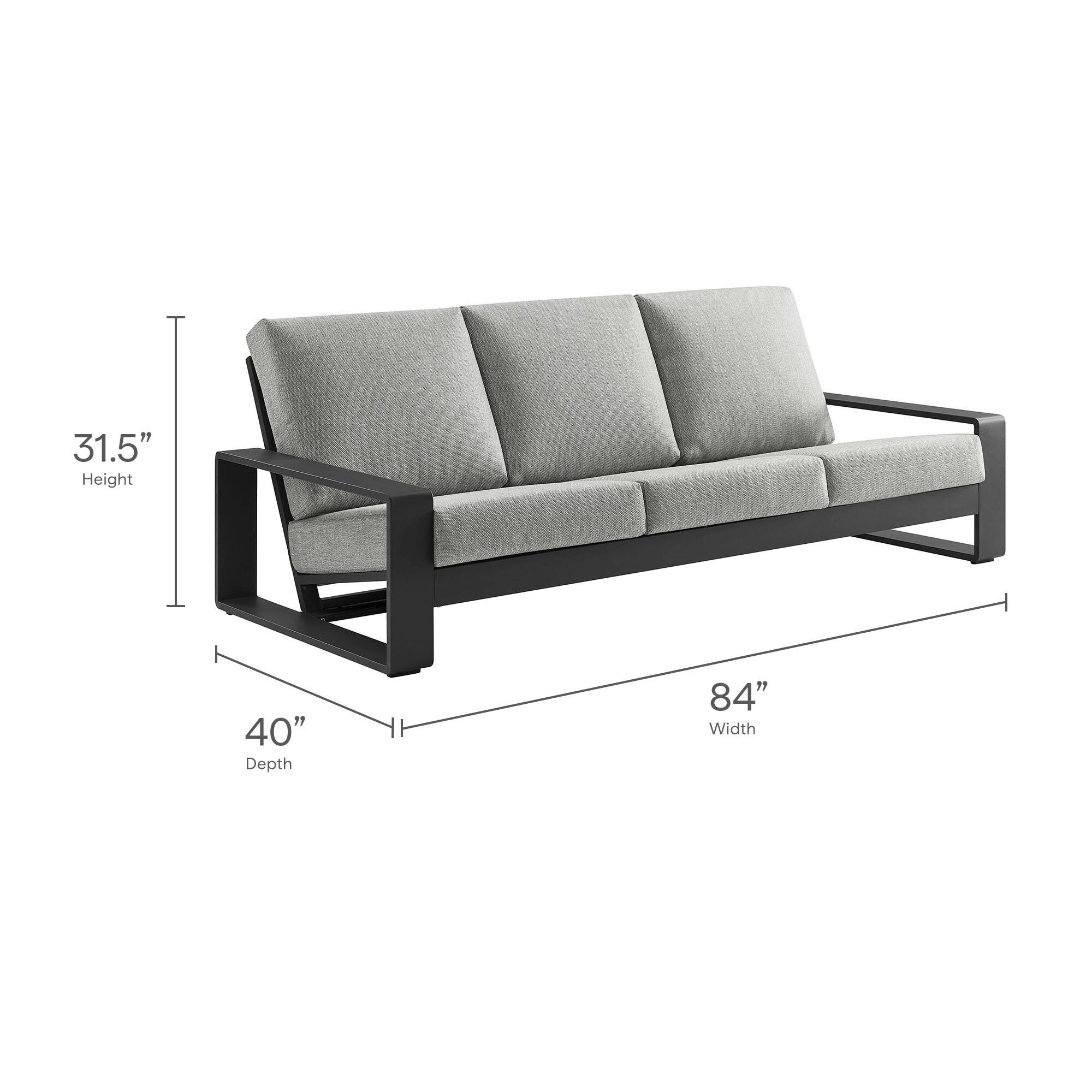 31.5" Height  
40" Depth  
84" Width