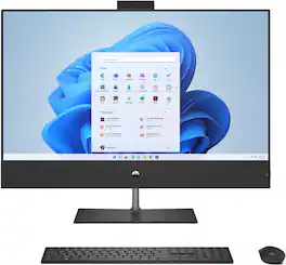 HP - Refurbished Excellent - Pavilion 32-B1000 31.5" QHD Intel i7-13700T 32GB DDR4 1TB SSD Intel UHD Graphics 770 Windows 11 Home All-in-One Desktop - Black