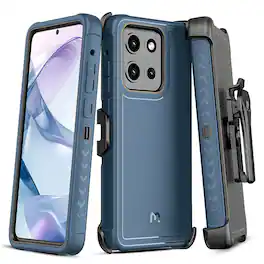 Mybat Pro - Maverick Series Case w/ Holster for Motorola Moto G Stylus 5G (2026) / Moto G Stylus 5G (2025) - Blue