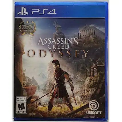 PS4
ASSASSIN'S CREED ODYSSEY
OVER 35 E3 AWARDS & NOMINATIONS
PLUS DE 35 PRIX ET NOMINATIONS E3
MATURE 17+
JEUNES ADULTES 17+
M ESRB
UBISOFT - M (Mature 17+)
