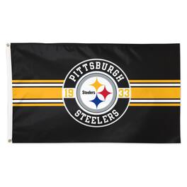 WinCraft - Pittsburgh Steelers 3' x 5' Applique Flag - Multicolor
