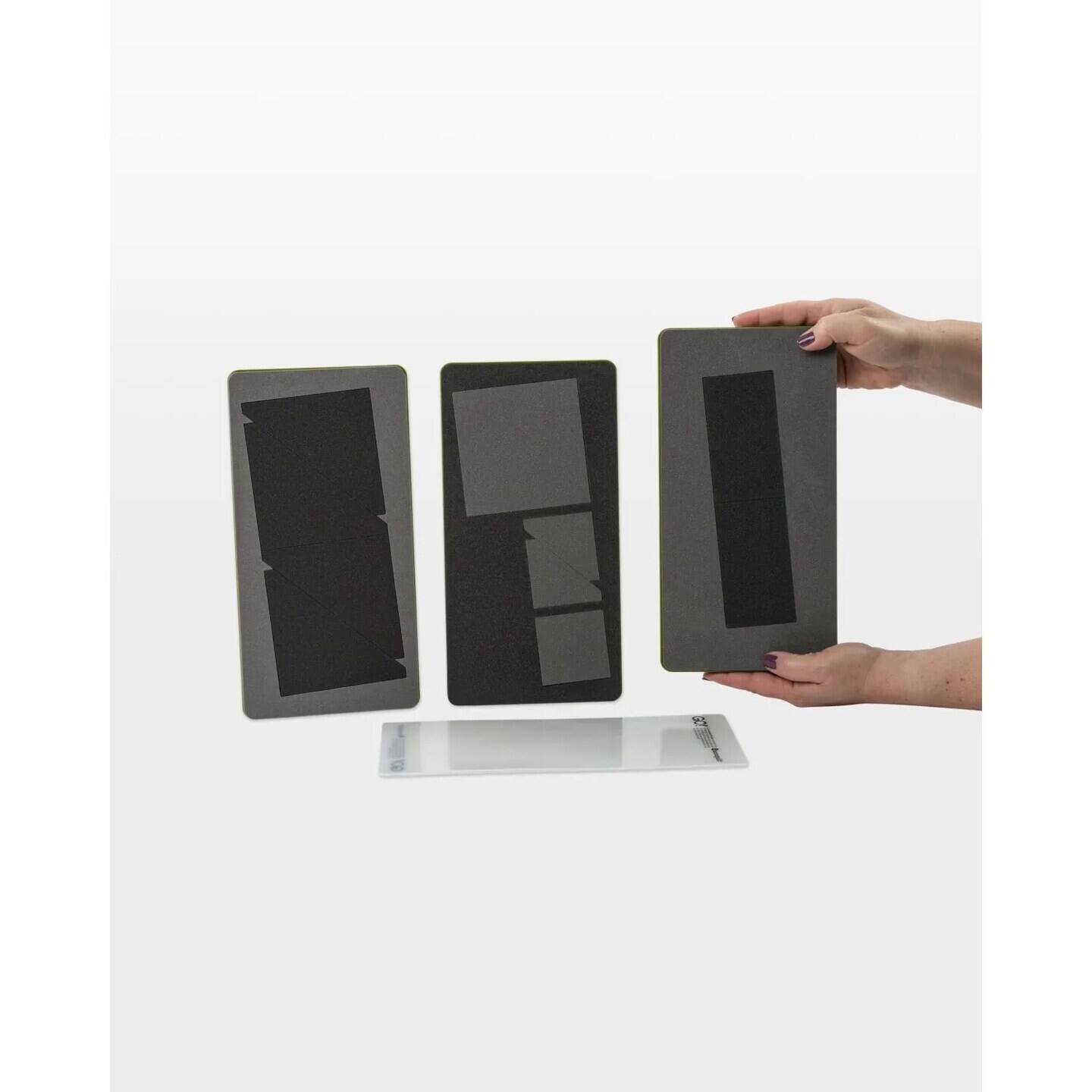 Back. AccuQuilt - Churn Dash-12 Block Die Bundle - Multicolor.