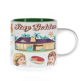 Silver Buffalo - The Golden Girls Icons Ceramic Coffee Mug | Holds 13 Ounces - Blue