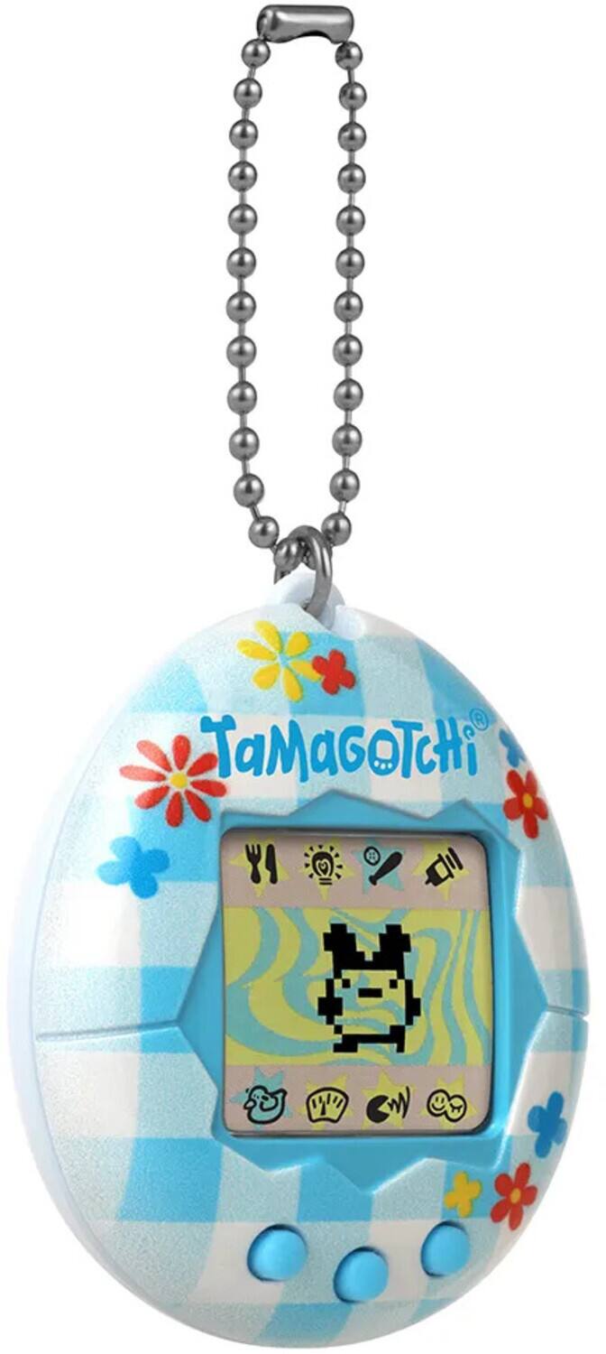 Alt View 3. Bandai - Tamagotchi - Original - Gen2 Flower Gingham (Updated Logo)   - COLLECTIBLES - Multicolor.