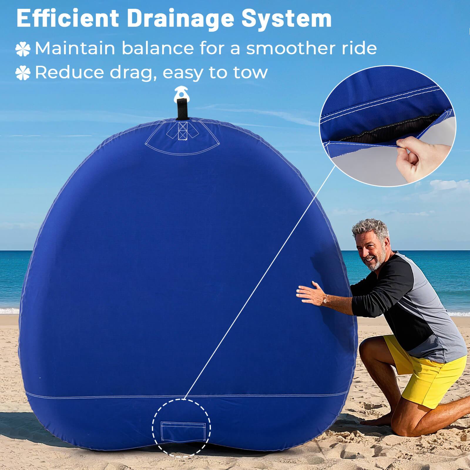 Efficient Drainage System

Maintain balance for a smoother ride

Reduce drag, easy to tow