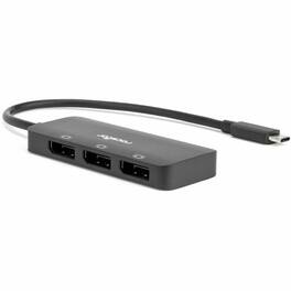 Rocstor - Type-C to Triple DisplayPort Adapter with DP1.4 Alt Mode - 1 x USB Type C - Male - 3 x DisplayPort 1.4 Digital