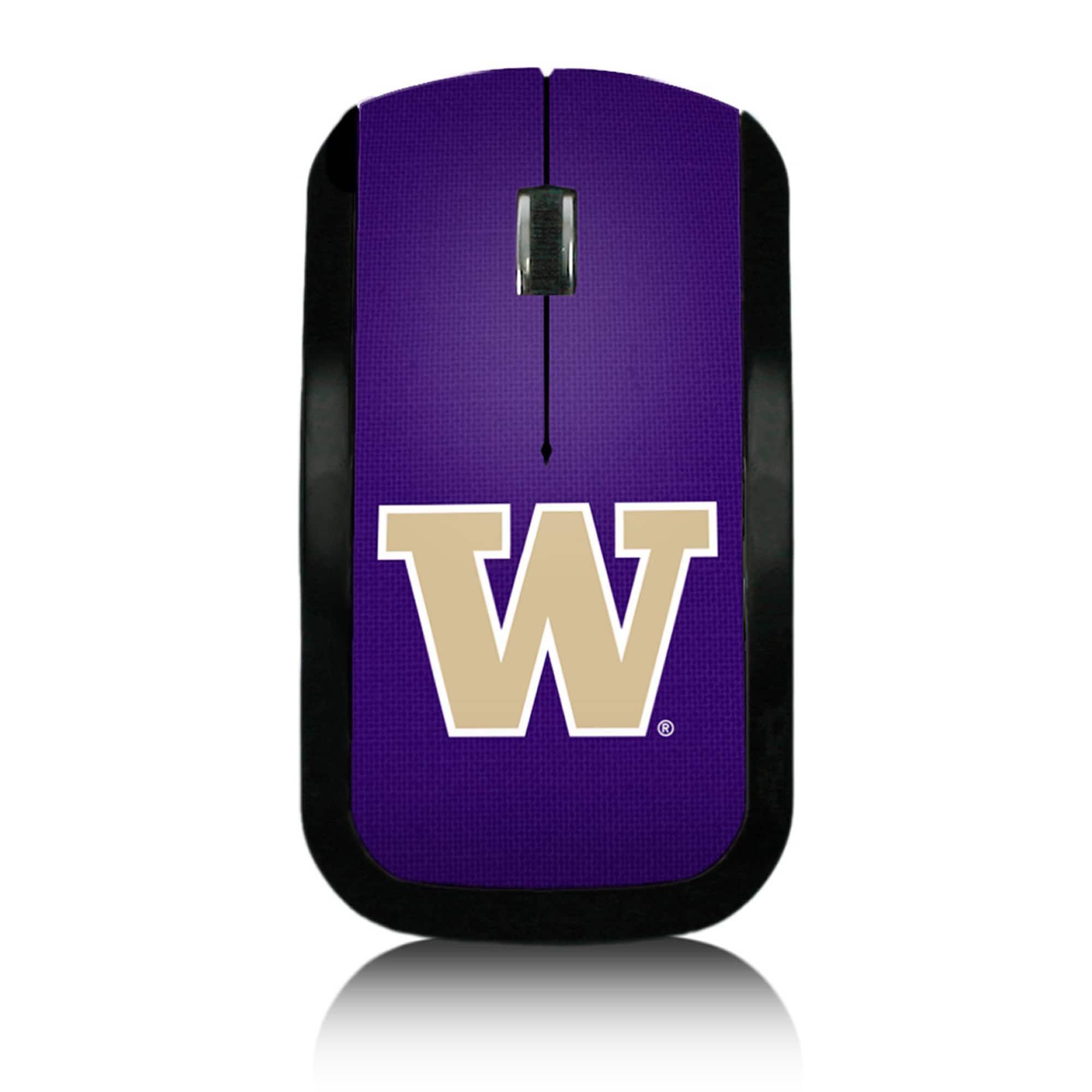 Keyscaper - Washington Huskies Solid Design Wireless Mouse - Wireless - Multicolor