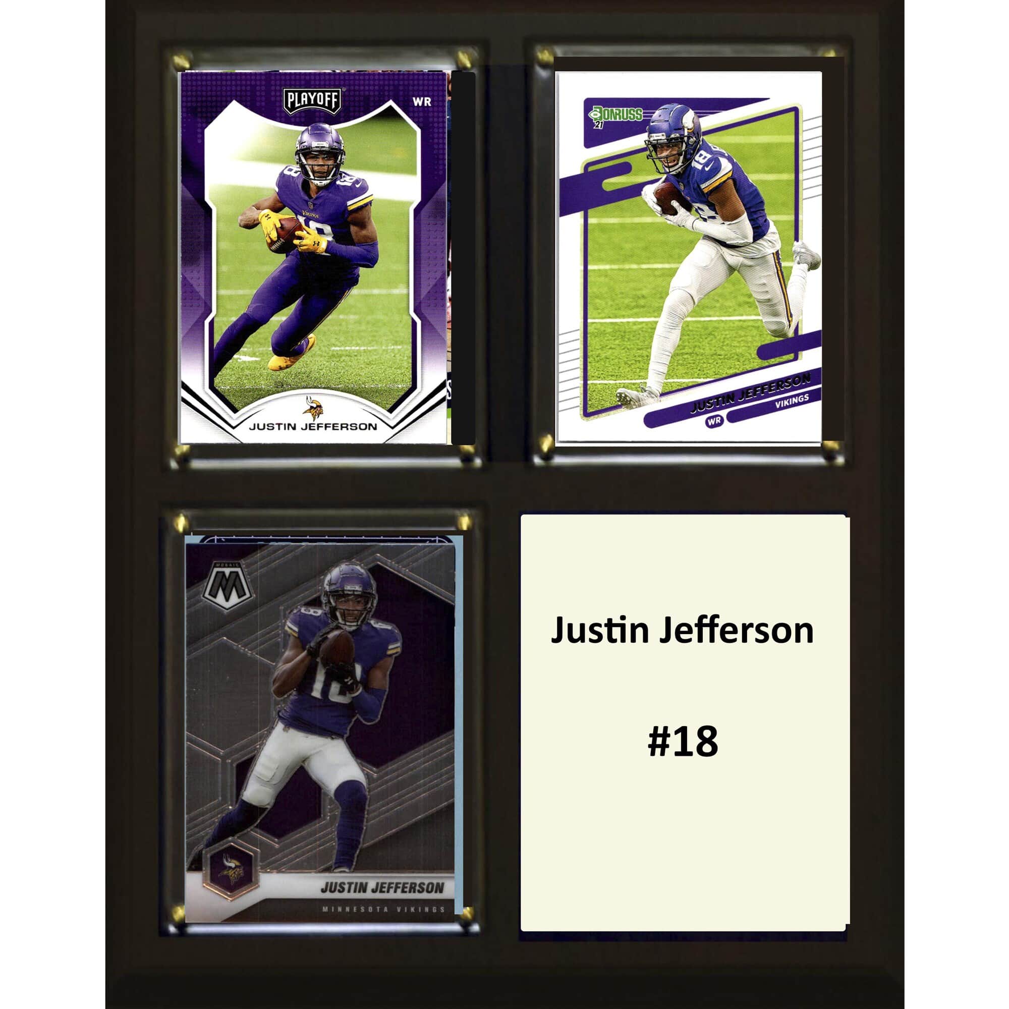 "C&I Collectibles - Justin Jefferson Minnesota Vikings 8"" x 10"" Trading Card Plaque - Multicolor" price history on PriceWatchPro