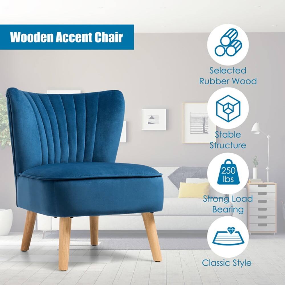 Wooden Accent Chair

- Selected Rubber Wood
- Stable Structure
- 250 lbs Strong Load Bearing
- Classic Style