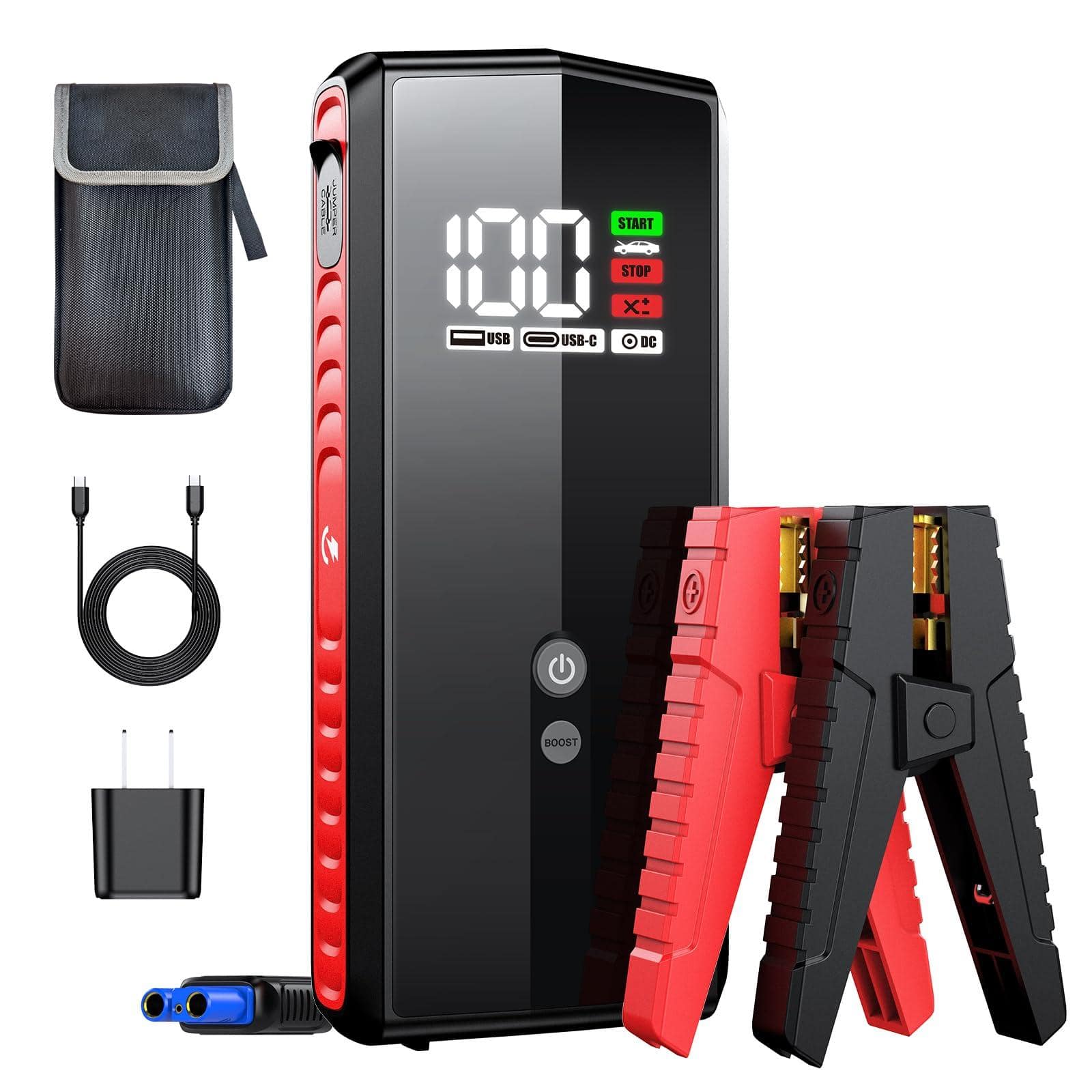 Vantrue - Power – JS2 Car Jump Starter, 2500A Peak Current, 16000mAh, LED Display, 6L Gas/3L Diesel, PD 65W Quick Charge price history on PriceWatchPro