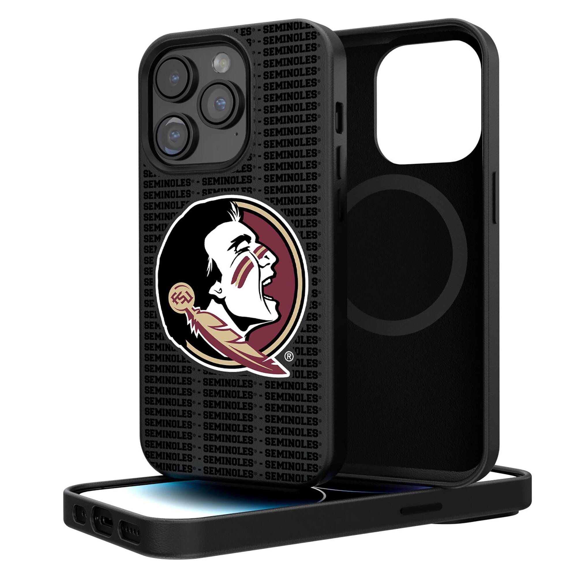Keyscaper - NCAA - Florida State Seminoles Primary Logo iPhone Magnetic Bump Case - 16 Pro - Black price history on PriceWatchPro