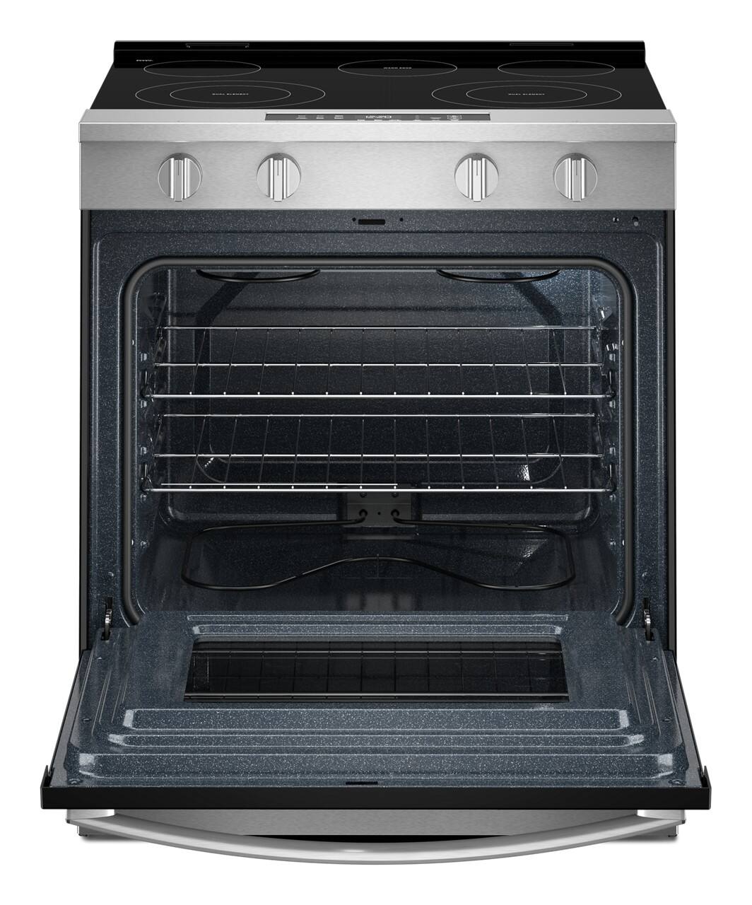 Alt View 10. Whirlpool - 5.3 Cu. Ft. Slide-In Electric Range with No Preheat and Slow Cook Modes - Stainless Steel.