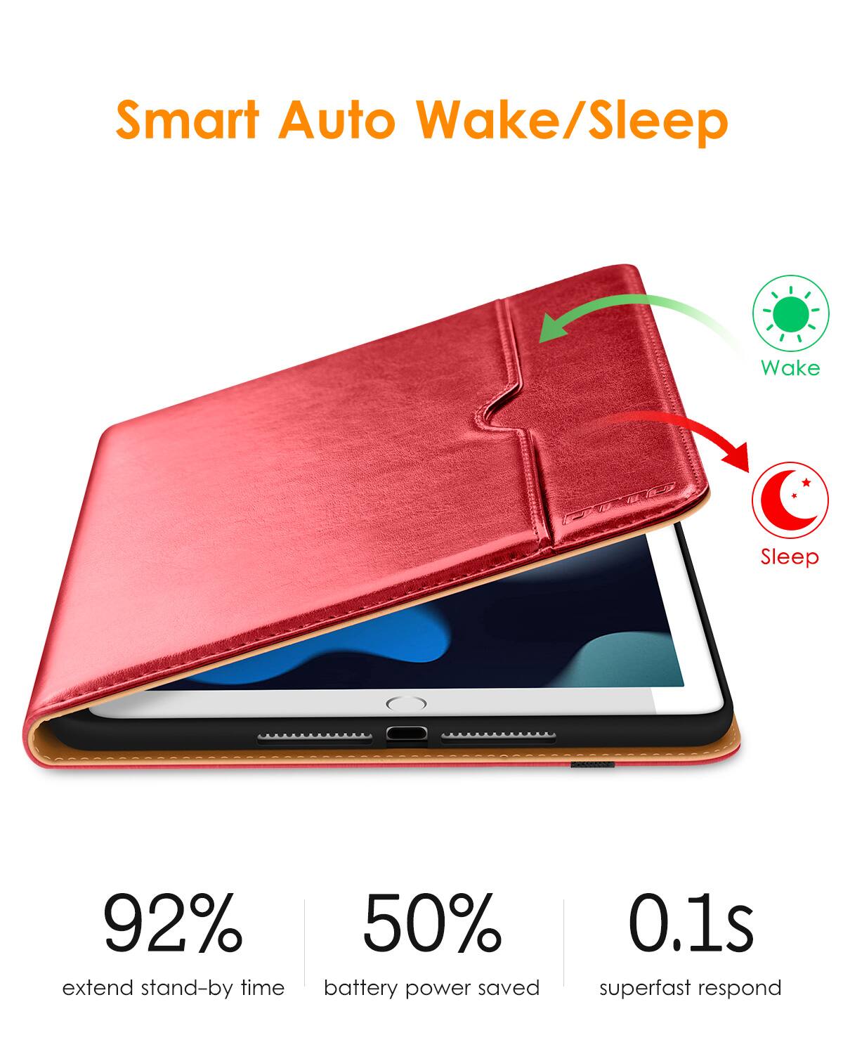 Smart Auto Wake/Sleep

- 92% extend stand-by time
- 50% battery power saved
- 0.1s superfast respond

Wake
Sleep