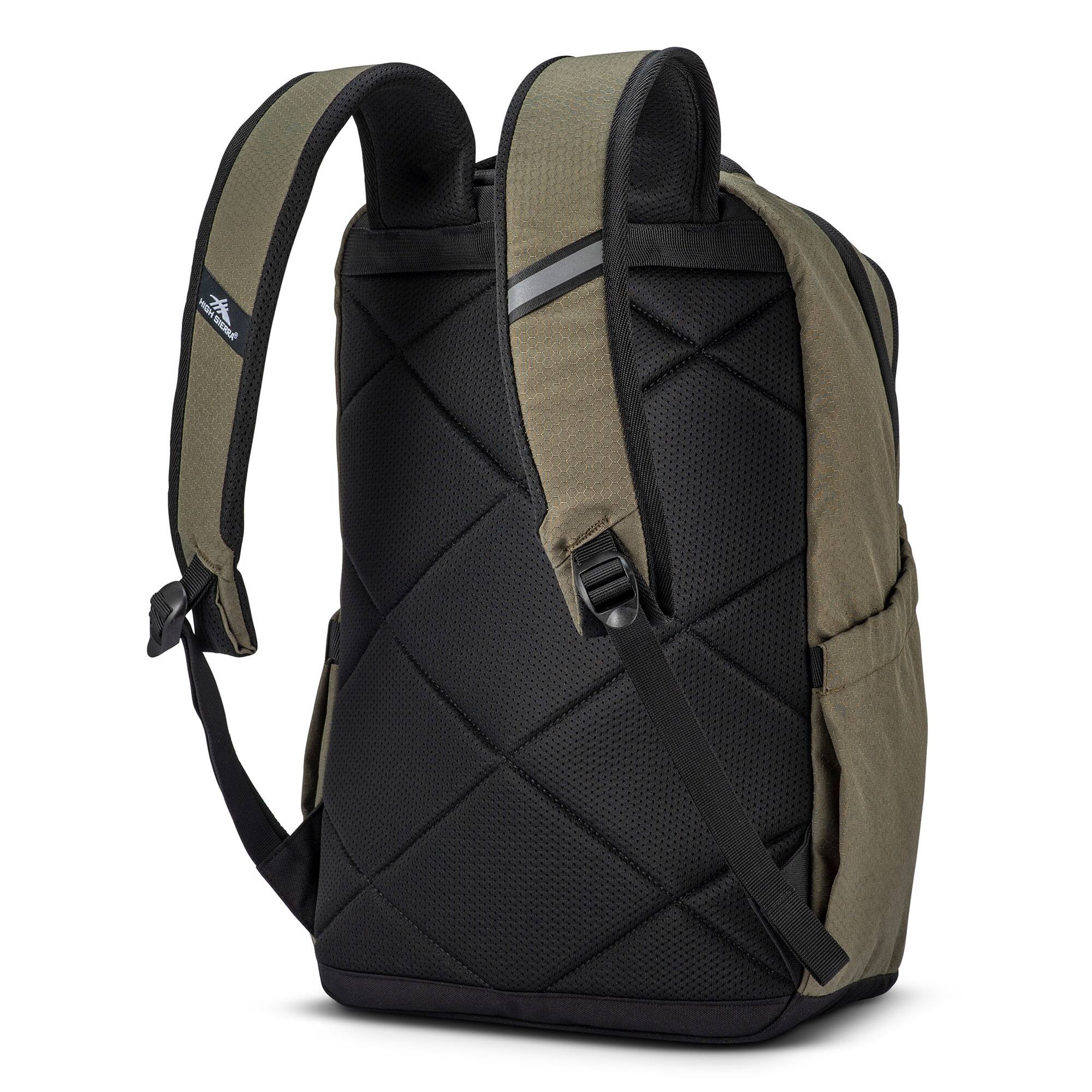 Alt View 10. High Sierra - High Sierra Large Backpack with Device Sleeve and Adjustable Straps, Olive Green - Olive Green.