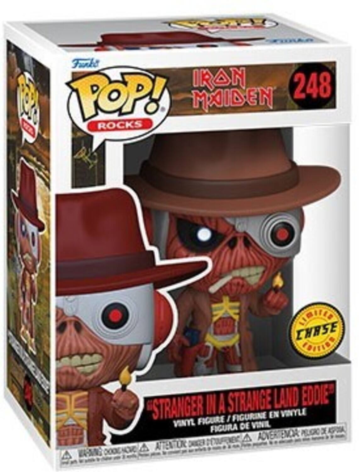 Farke POP! IRON MAIDEN ROCKS 248 CHASE COSFIELD "STRANGER IN A STRANGE LAND EDDIE" FIGURINE EN VINYLE FIGURE VINIL FIGURA DE ASFOA ENOA PELIGRO x mme A ADVER A ATTENTION