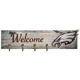 Fan Creations - Philadelphia Eagles 24" x 6" Mounted Coat Hanger - Multicolor