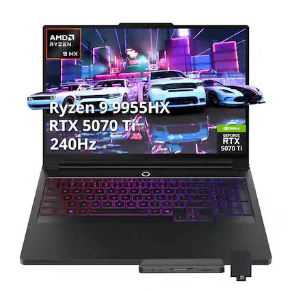 AMD Ryzen 9 9955HX
RTX 5070 Ti
240Hz
NVIDIA GeForce RTX 5070 Ti