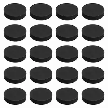 Front. Unique Bargains - Single Sided Speaker Isolation Pads 70x16mm Round EVA Acoustic Foam Anti-Vibration Feet for Speaker Subwoofer, 32pcs - Black.