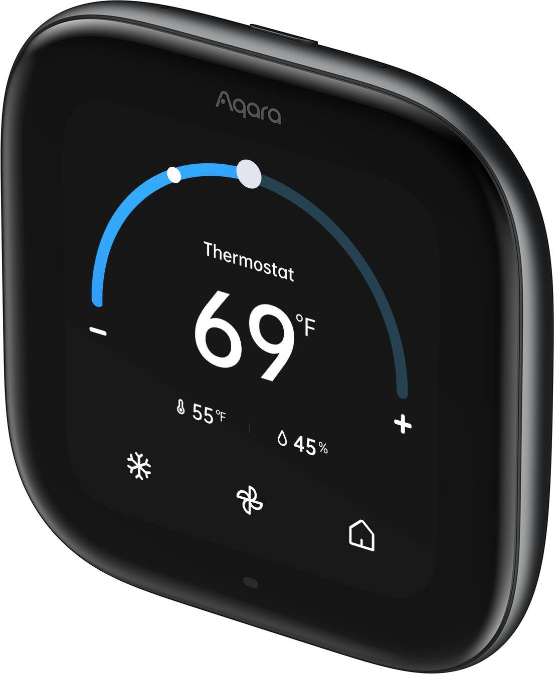 Agara Thermostat 69°F  
55°F  
45%