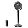 Front. Dreo - Standing Fan, 120°+120° Smart Oscillating Floor Fans, 85 ft Fan For Bedroom, DC Motor Quiet Fans, adjustable height - Grey.