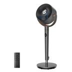 Front. Dreo - Standing Fan, 120°+120° Smart Oscillating Floor Fans, 85 ft Fan For Bedroom, DC Motor Quiet Fans, adjustable height - Grey.