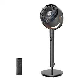 Dreo - Standing Fan, 120°+120° Smart Oscillating Floor Fans, 85 ft Fan For Bedroom, DC Motor Quiet Fans, adjustable height - Gray