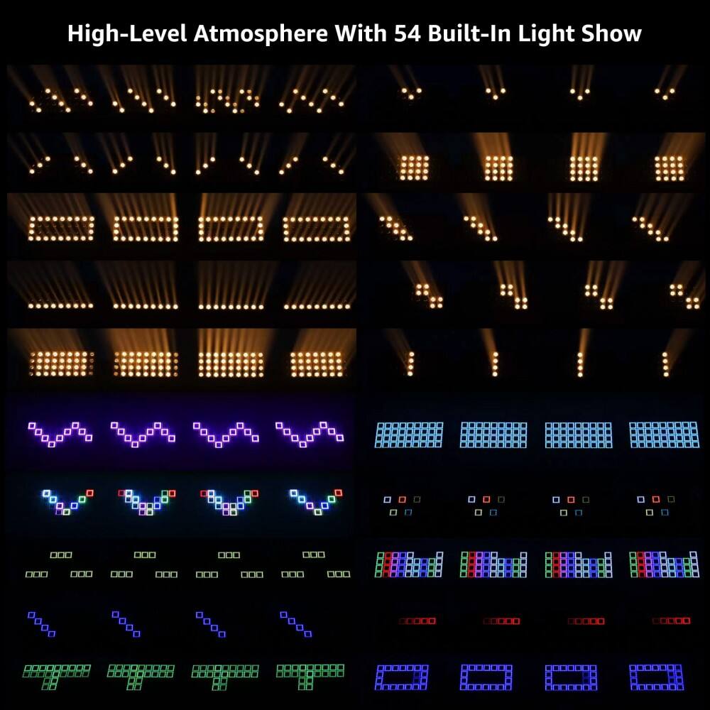 High-Level Atmosphere With 54 Built-In Light Show