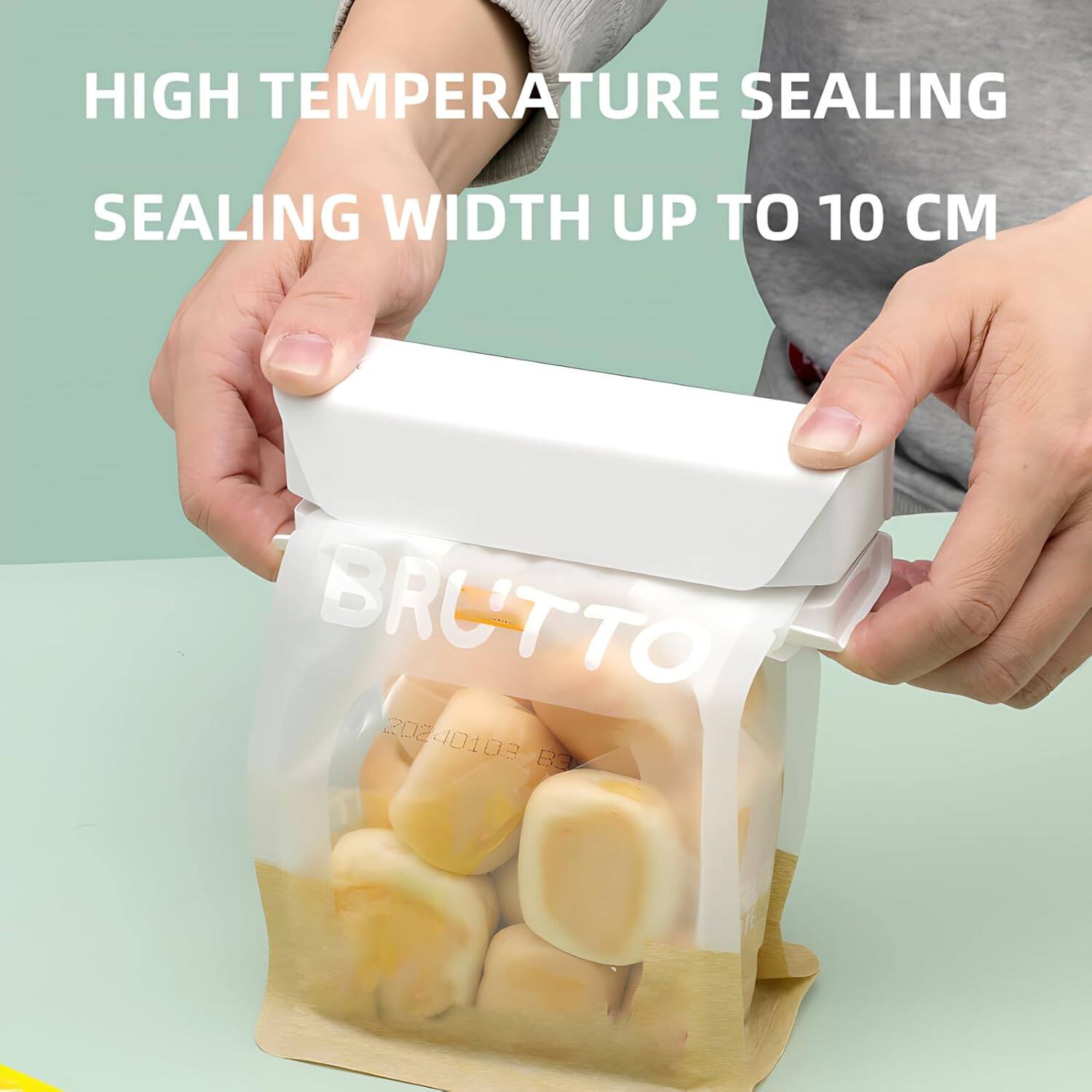 HIGH TEMPERATURE SEALING  
SEALING WIDTH UP TO 10 CM  
BRUTTO