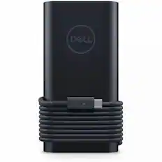 Front. Dell - Dell AC Adapter - 130 W - 3.20 ft Cable - Black.