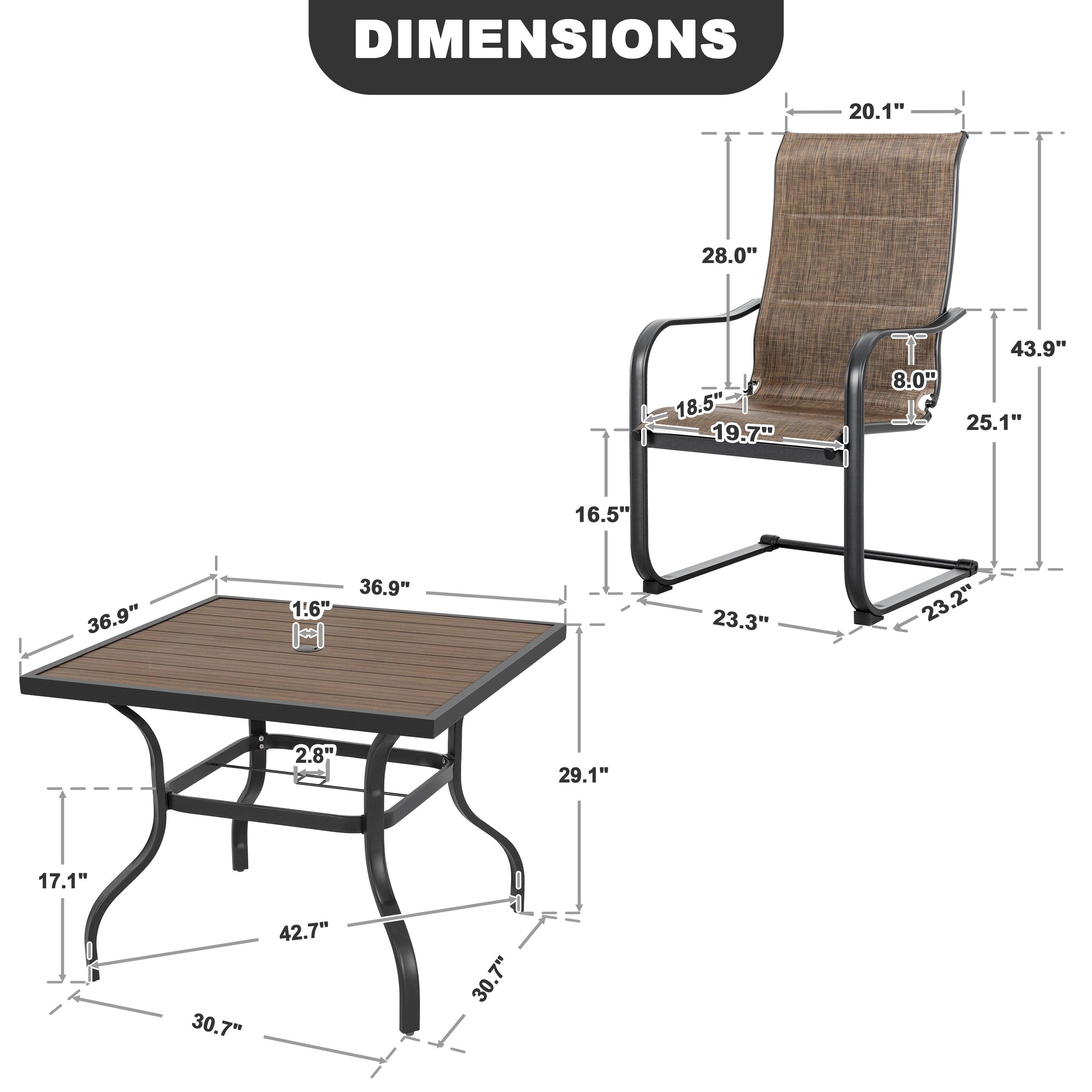 DIMENSIONS

- 20.1"
- 28.0"
- 18.5"
- 19.7"
- 8.0"
- 43.9"
- 25.1"
- 16.5"
- 36.9"
- 1.6"
- 36.9"
- 23.3"
- 23.2"
- 2.8"
- 29.1"
- 17.1"
- 30.7"
- 42.7"