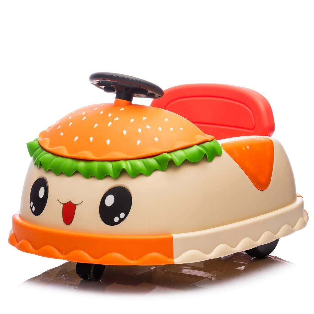 Alt View 1. Ropilly - Ropilly 12V Kids Electric Bumper Car Hamburger Design Ride On Toy.